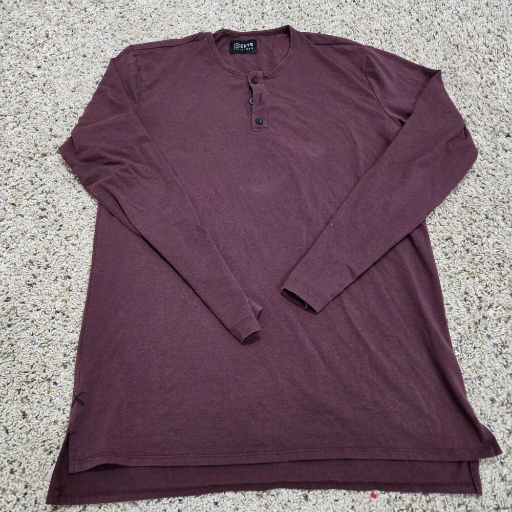 Cuts Clothing Red Long Sleeve Tee